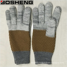 Men Warm 3 Color Full Finger Knitted Gloves